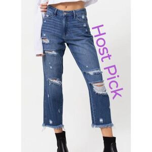 The Phoebe High Rise Mom Jeans  51159 Size 9  (I)boutique Jelly Jeans💗HOST PICK